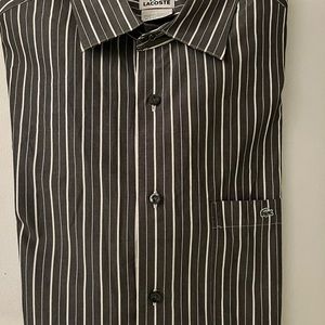 Lacoste Charcoal Grey Button Down Shirt
